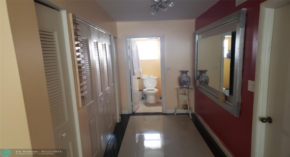 Vanity Area with Large Walk-in CLoset