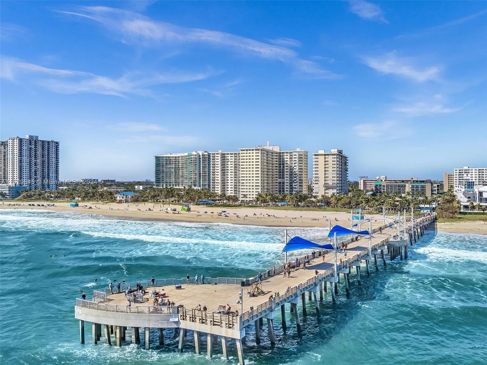 Sea Monarch is directly across from the beach.