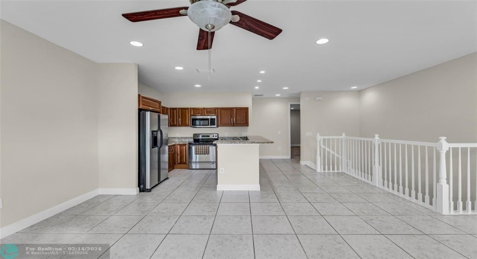 Open floor plan.