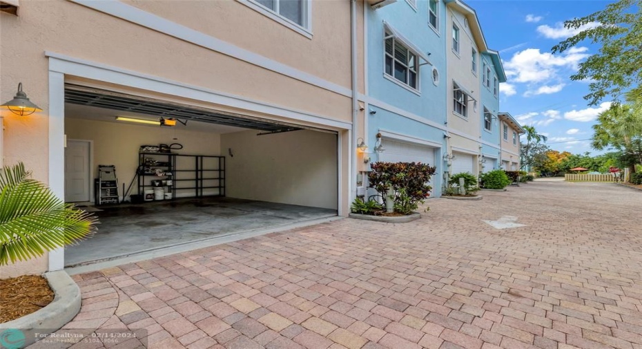 Two car garage.