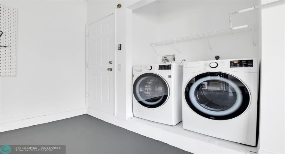 Laundry In Garage