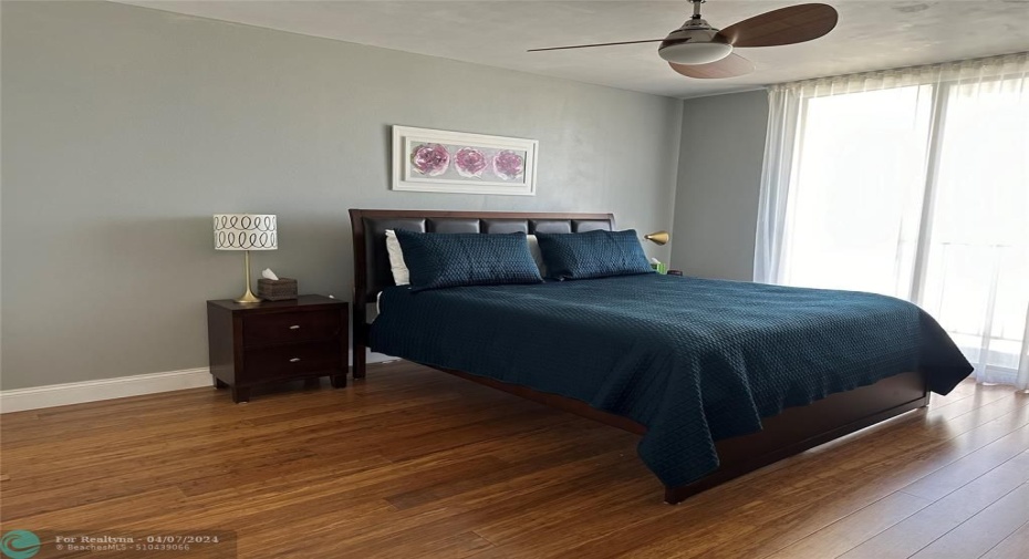 Huge Bedroom with hurricane proof Balcony doors