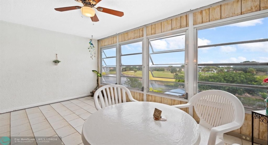 Glass Windows make it an AC'd addition to Condo