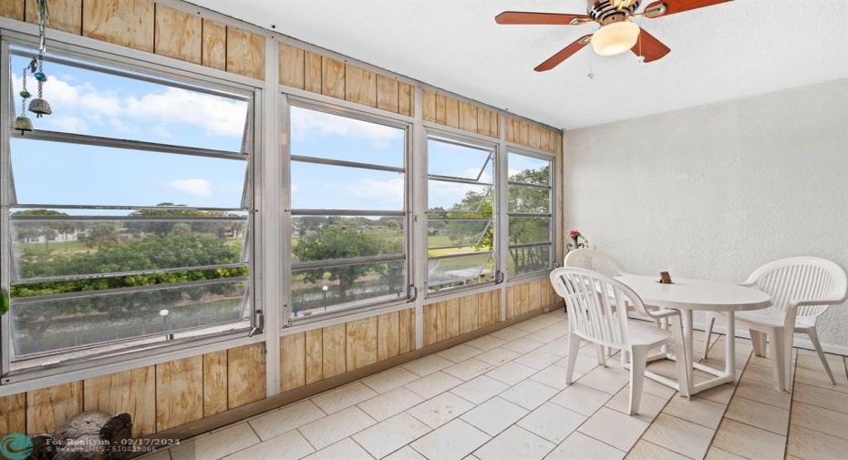 Tile floors & new fan