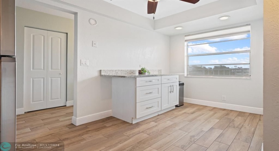 Extra Prep Counter & Cabinetry