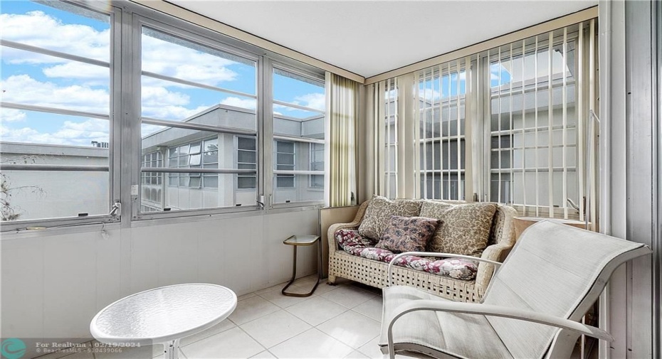 Enclosed patio
