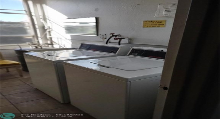 Laundry room on each floor