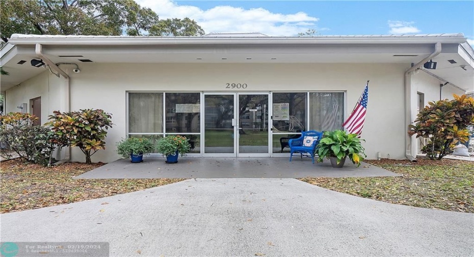 Clubhouse entrance