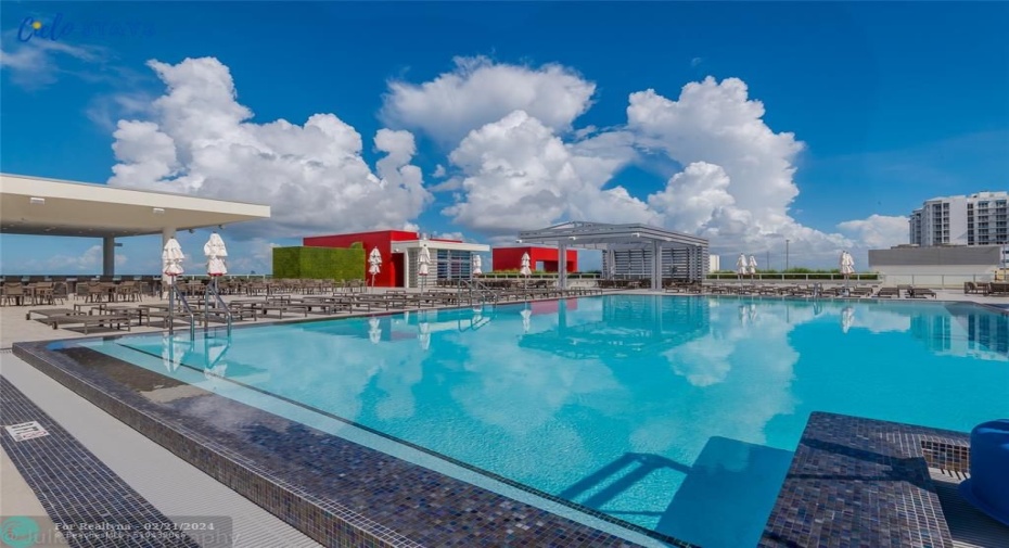 Rooftop pool