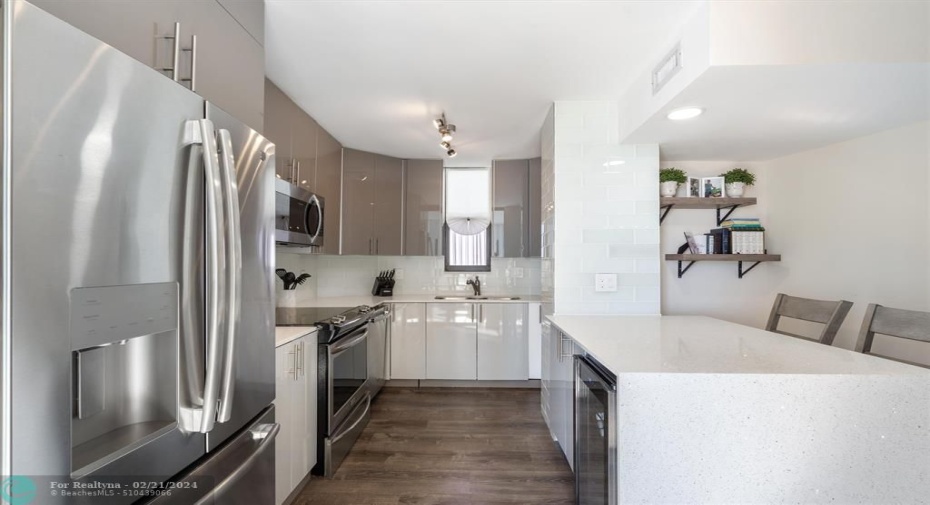 COMPLETELY REMODELED 2 BEDROOM/2 BATHROOM UNIT! INCREDIBLE VIEWS OVERLOOKING THE BEACH AND THE POOL. OCEANFRONT CONDO DIRECTLY ON THE SAND! MODERN KITCHEN FEATURES STAINLESS STEEL APPLIANCES AND QUARTZ COUNTERTOPS. BEAUTIFUL FLOORING THROUGHOUT THE UNIT. HIGH IMPACT WINDOWS AND SLIDERS. SPACIOUS MASTER BEDROOM WITH WALK-IN CLOSET, PLENTY OF CLOSET SPACE. 1 ASSIGNED GARAGE PARKING SPACE COMES WITH THE UNIT, PLENTY OF GUEST PARKING AVAILABLE. WALKING DUSTANCE TO THE NEW POMPANO BEACH PIER AND ATTRACTIONS!!