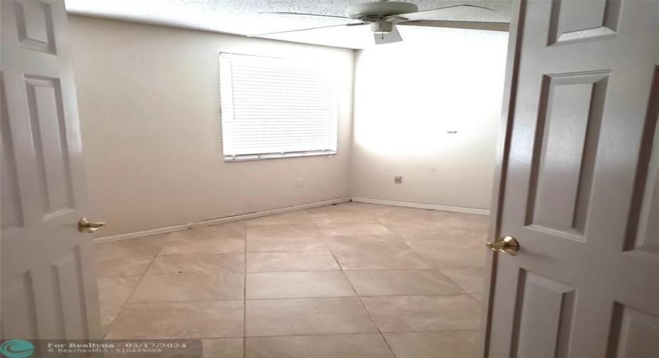 double door entrance to Master