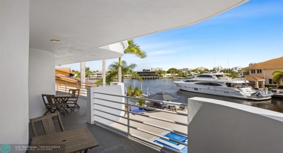 View from the back balcony.
