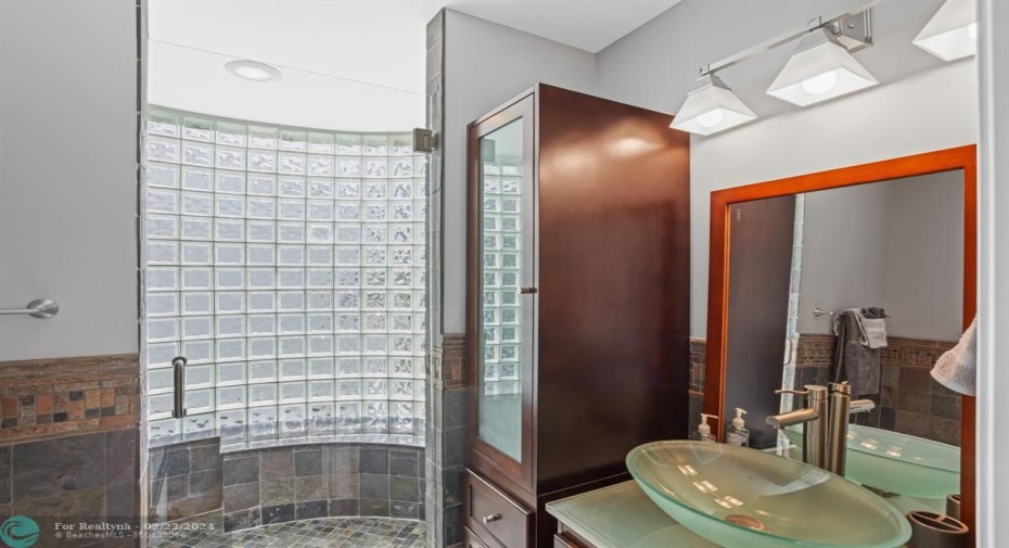 Bathroom for one of the guest rooms.