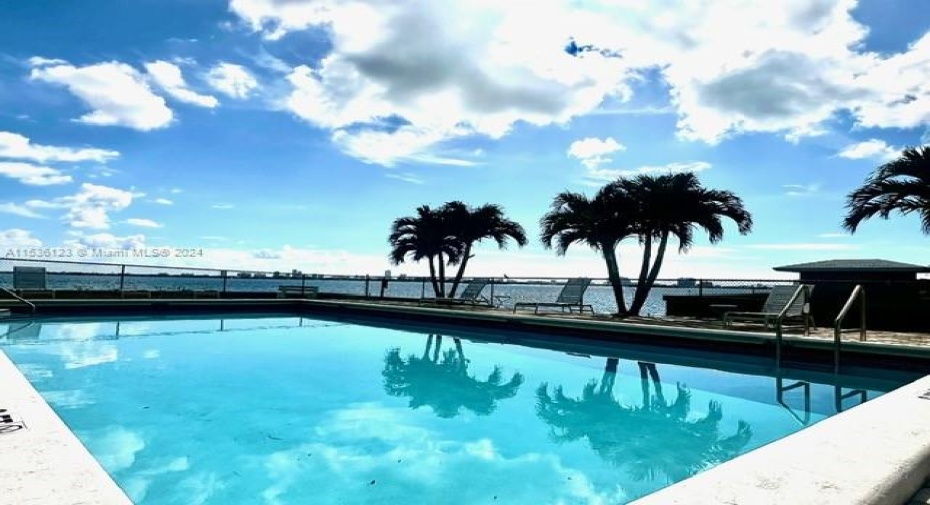 BAY VIEW FROM POOL