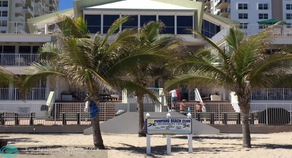 Rec Ctr from beach