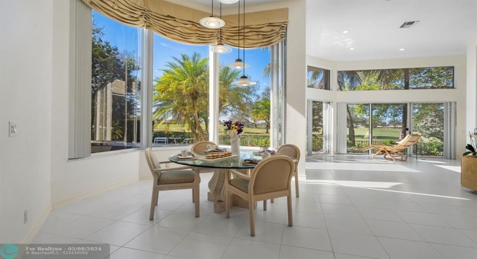 Eat in kitchen to casually dine and capture crimson sunsets!