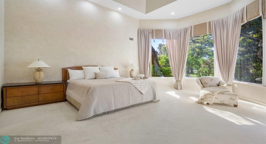 Primary bedroom provides tranquility and space!