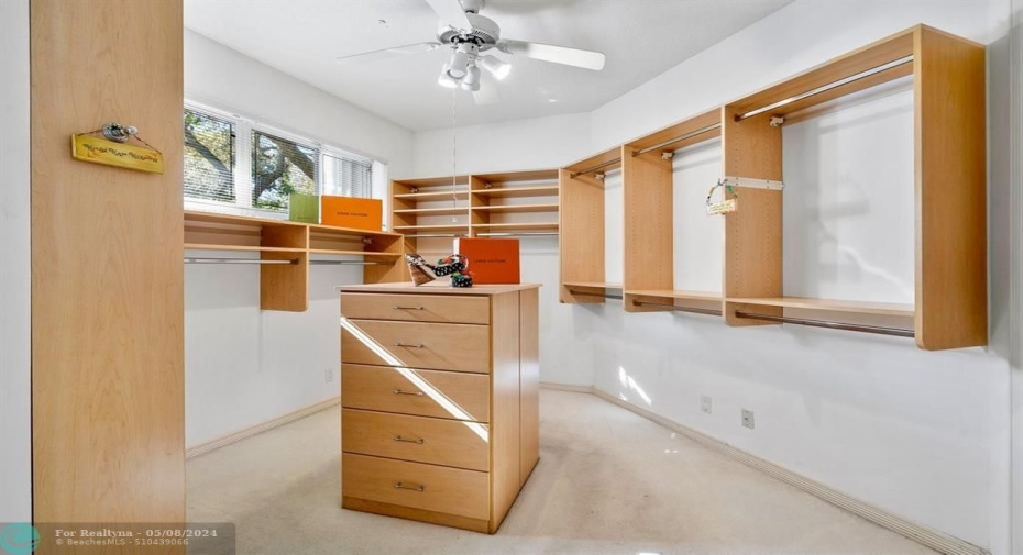 Fitted Primary closet!