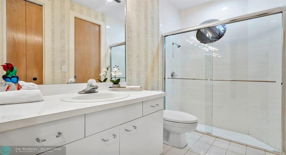 Bathrooms are all pristine clean with showers!