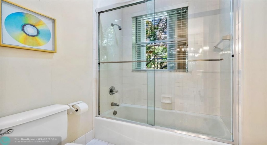 Bathrooms are located by every bedroom of the home