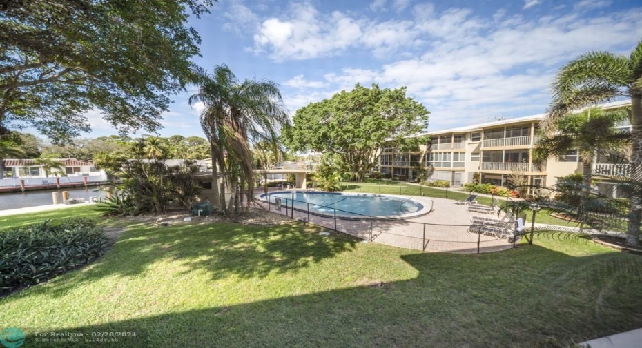 Nicely landscaped common areas