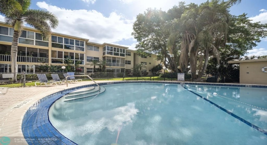 Newly renovated heated pool