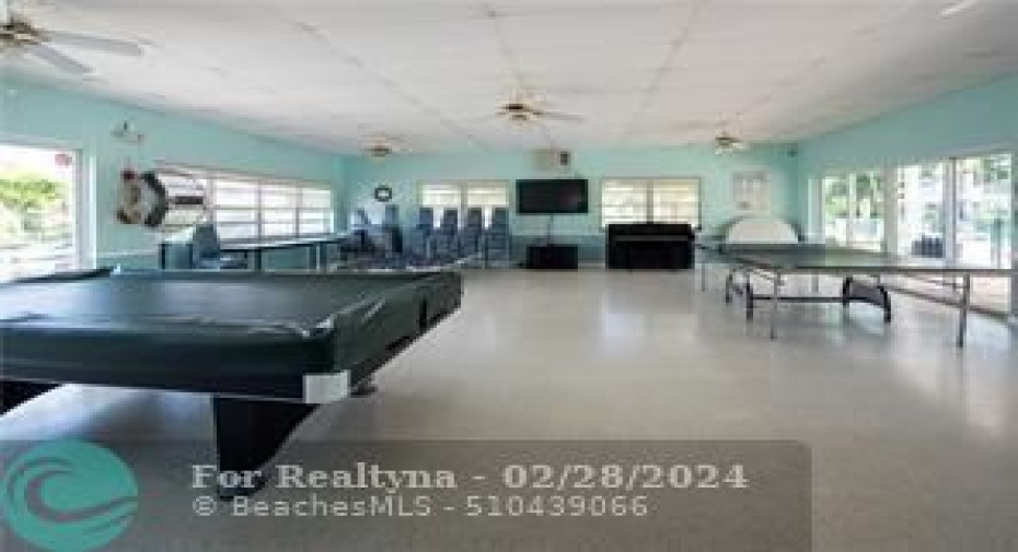 Community room on the water