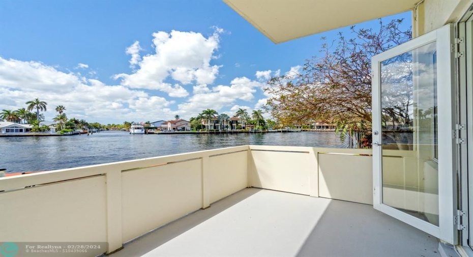 Oversized Balcony And Intracoastal View