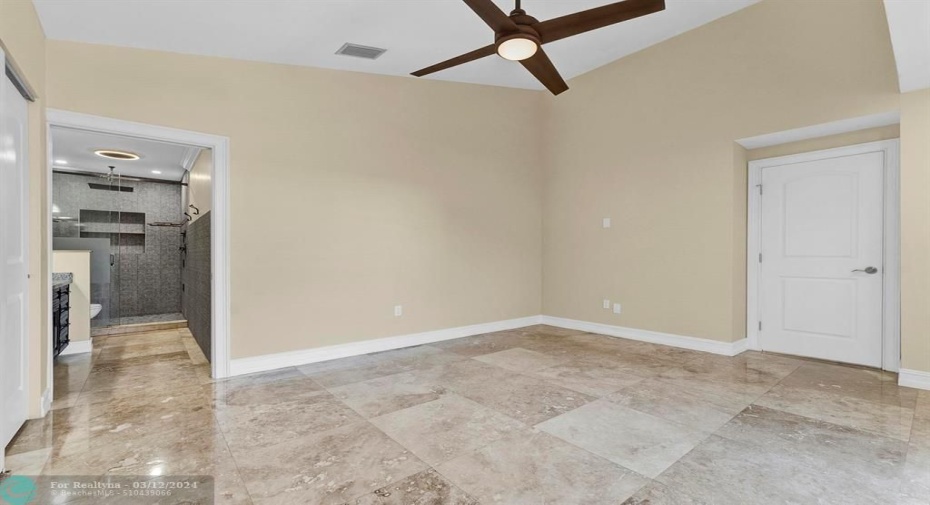 View towards masterbath