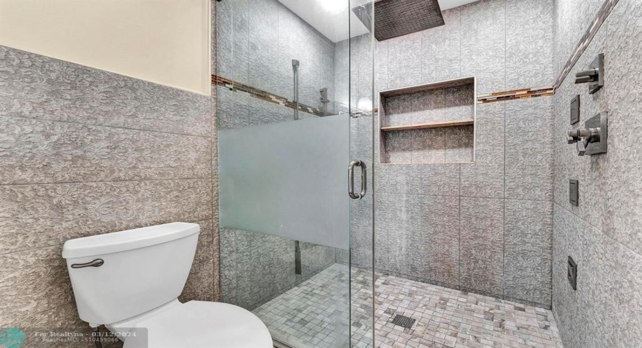 Rainfall shower head & body jets