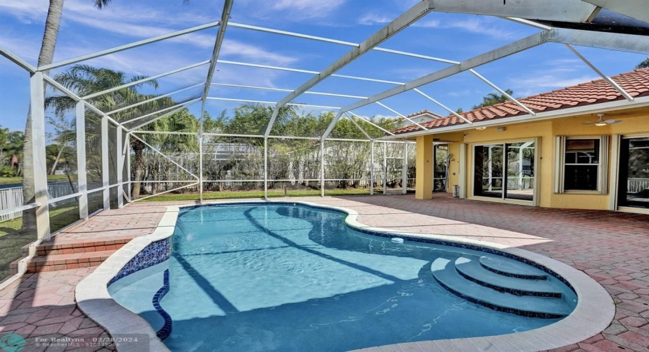 Screen Enclosed Pool & Patiorfront