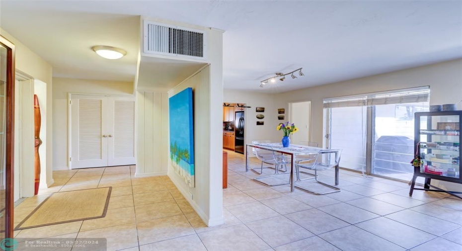 Tile floors throughout.
