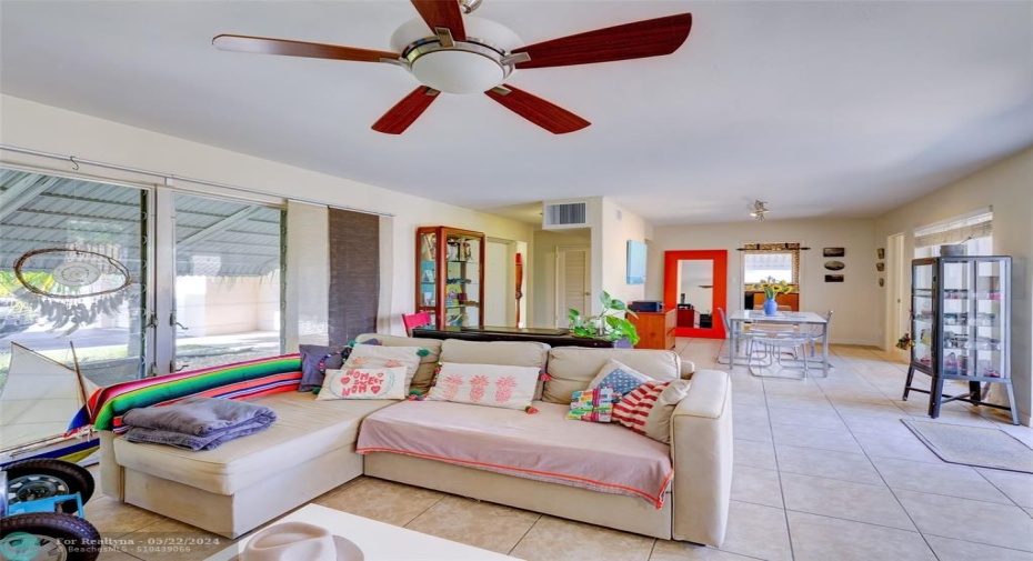 Open floor plan.