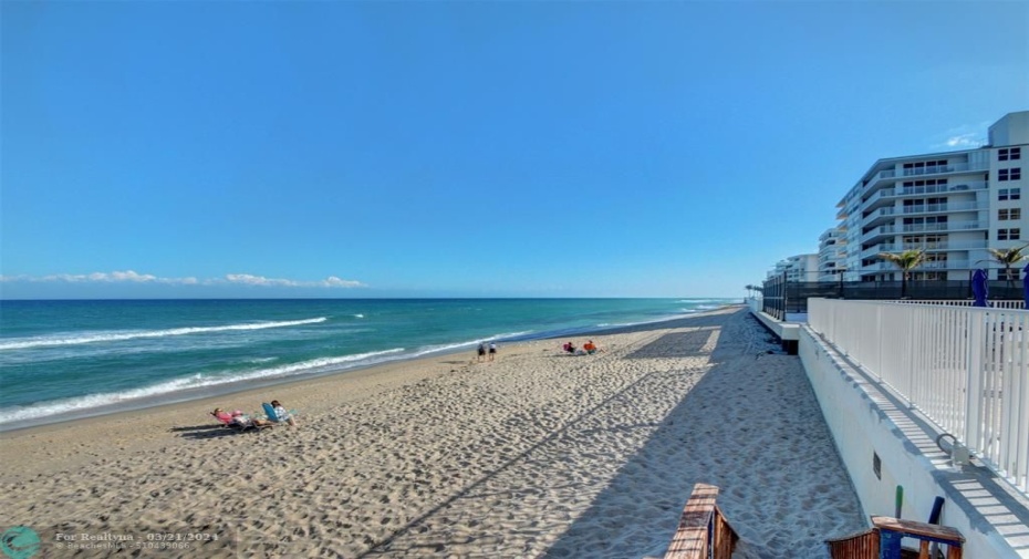 Private beach