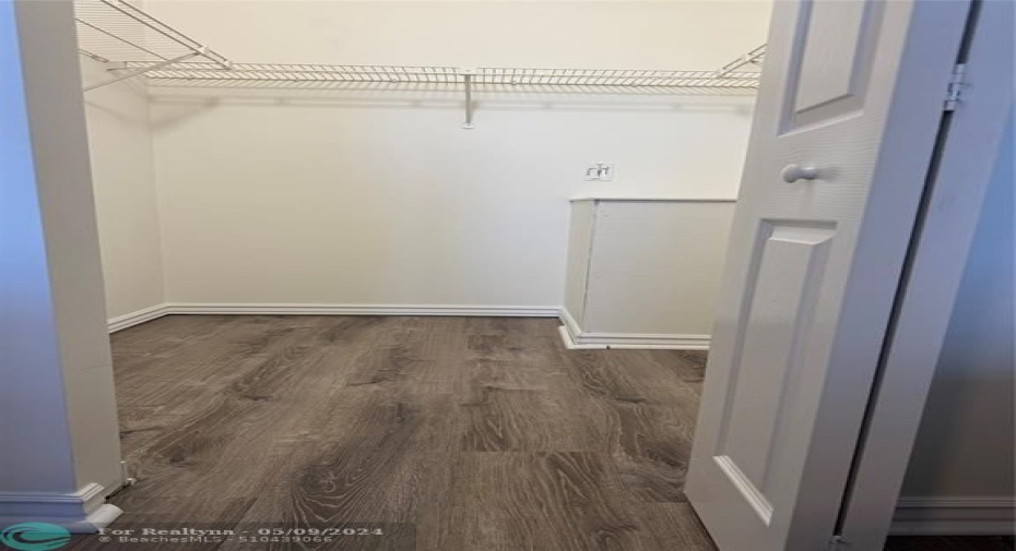 Master walk-in closet