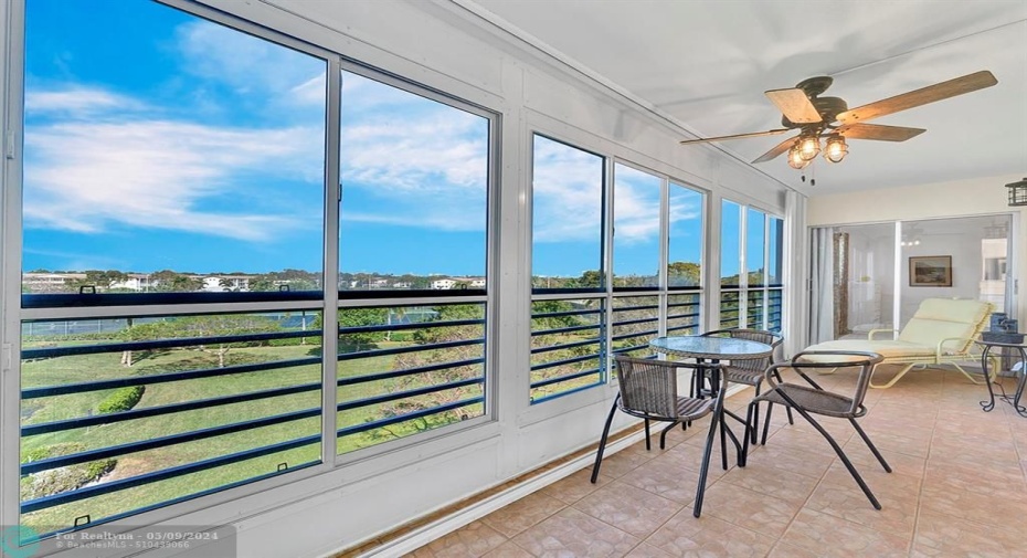 Spacious balcony _200sf with tennis views