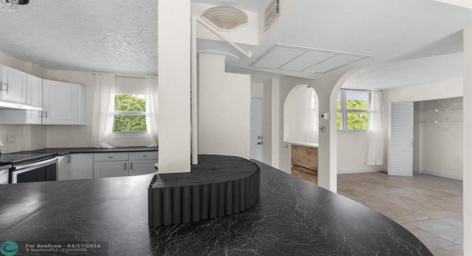 View of Kitchen and Guest Room