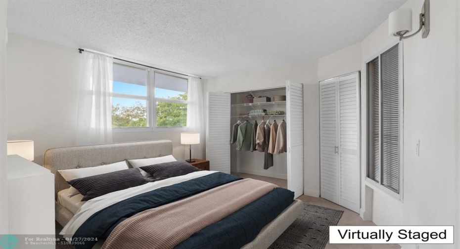 Virtually Staged Guest Bedroom