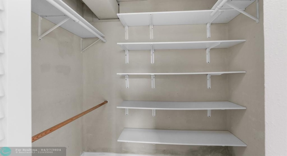 Spacious Walk-In Closet