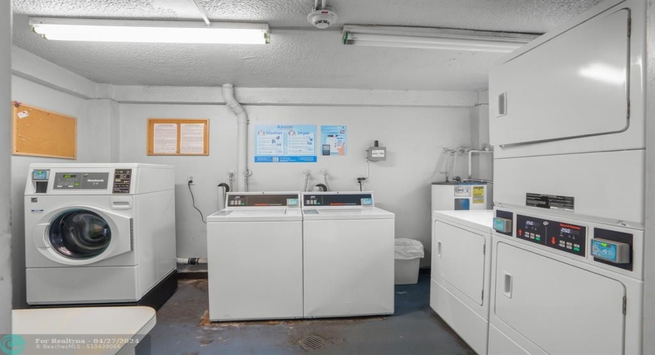 Brand New Washers and Dryers in Common Laundry Room