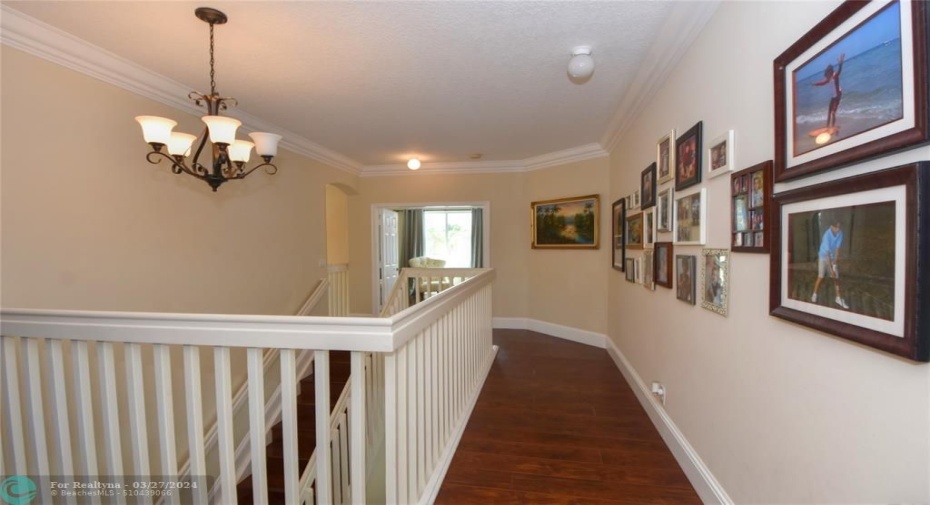 WOOD STAIRWAY WITH LANDINGS