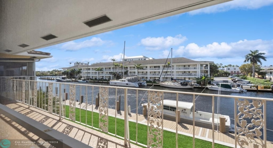 View from the Lanai toward Intracoastal Waterway
