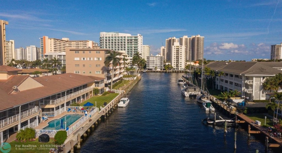 Aerial Canal View