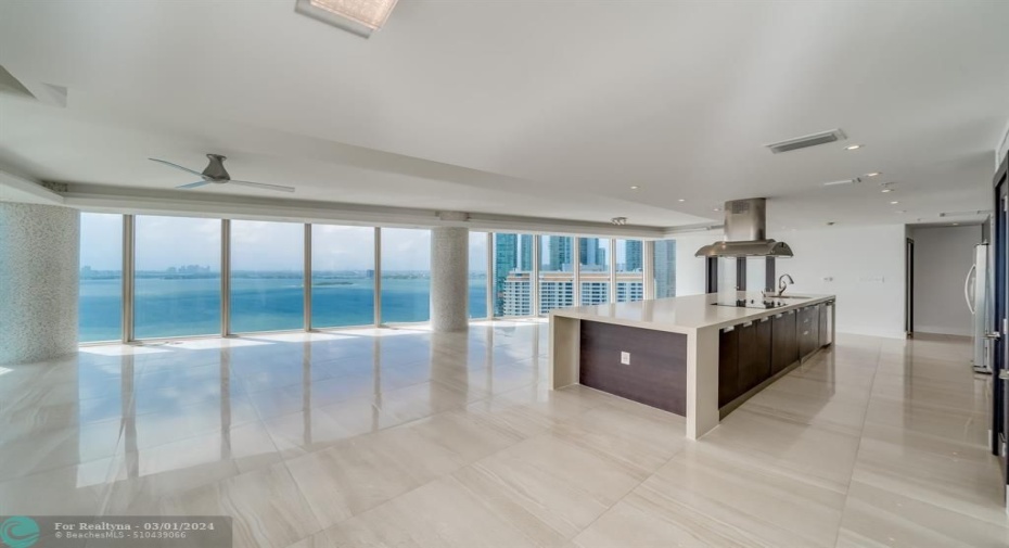 View of the living area from main bedroom
