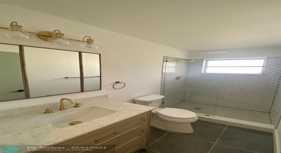 remodeled guest bathroom