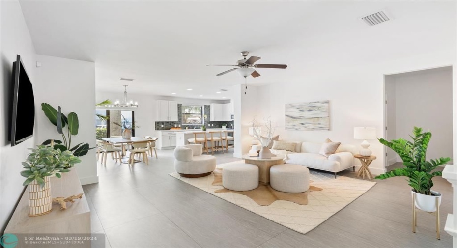living room/dining and kichen