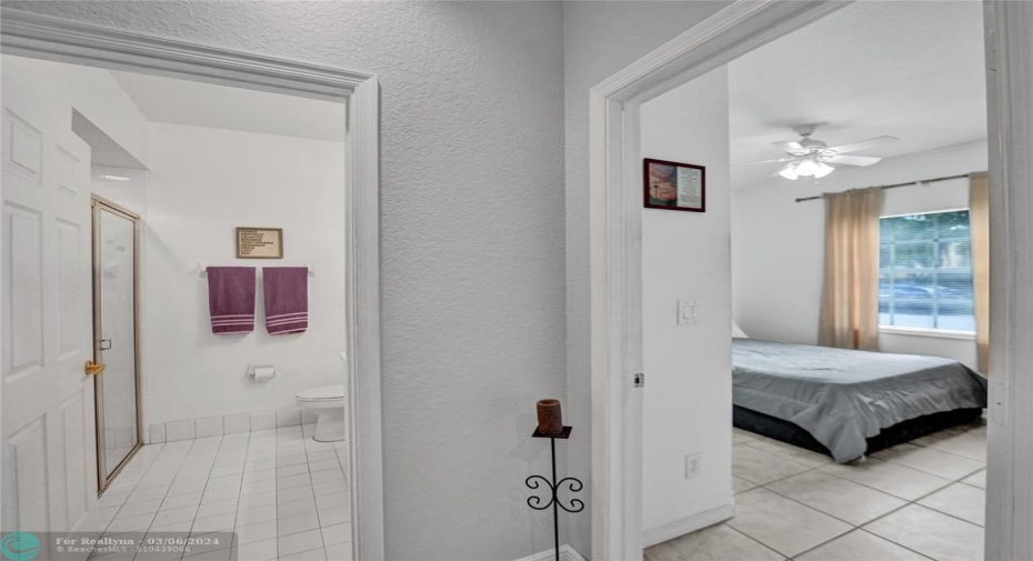 1 bedroom and 1 full bathroom downstairs