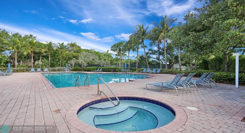 community pool and hot tub