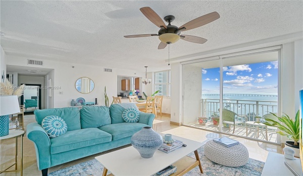 View from Living onto dining room and kitchen
