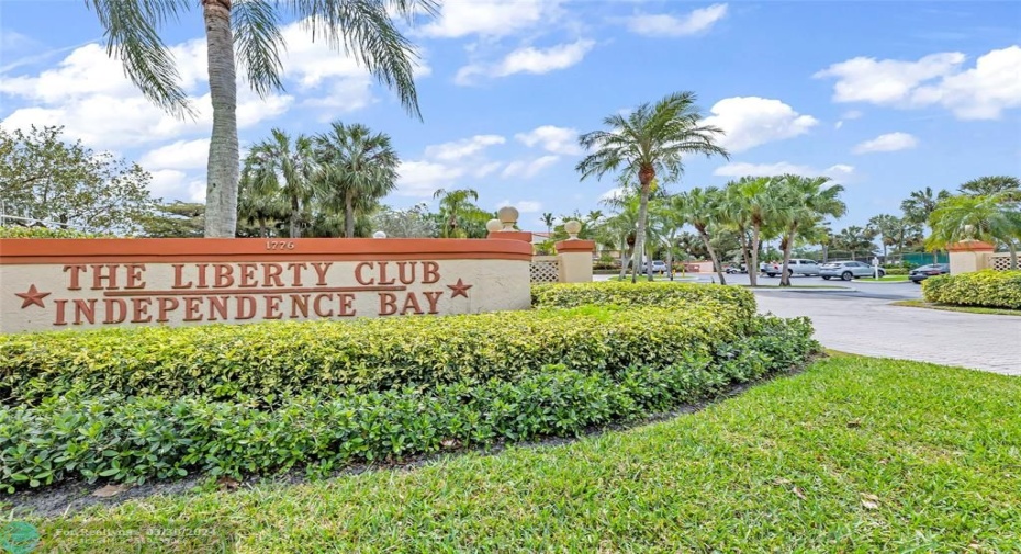 Entrance to the clubhouse